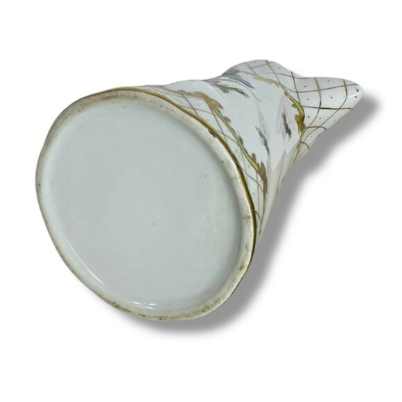 Vintage Floral Ceramic Pitcher Elegant Gold Accent Multi Use Mid Century 1960 - Picture 7 of 16